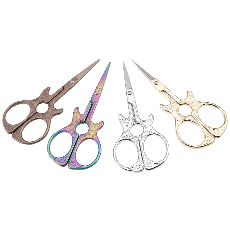 

Guitar Scissor Handicraft Embroidery Fabric Cross-stitch Retro Classic Vintage Antique Tailor Sewing Scissors Craft Vintage