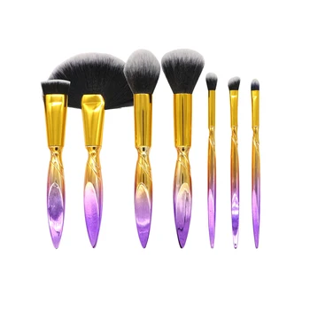 

1 Set Of 7pcs Makeup Brushes Pincel Maquiagem Eyeshadow Brush Gradient Color Handle Makeup Brush Multifunction Beauty Tools