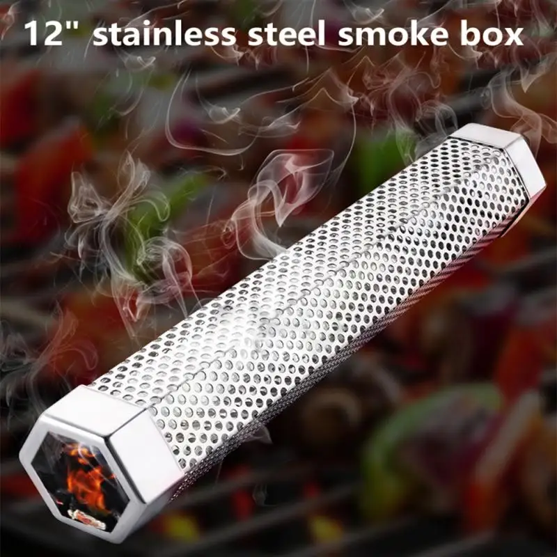 Stainless Steel Barbecue Grill Humidifier BBQ Accessories Cold Smoke Generator Cooking Tools Cold Smoking Box Meat Fish|Meshes| - AliExpress