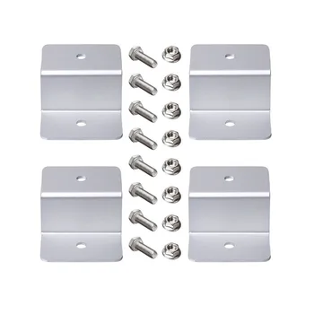 

Z-shaped RV Mounting Bracket Set Useful Lightweight Durable Solar Panel Aluminum Alloy Motorhomes Flat Roof Caravan Boat