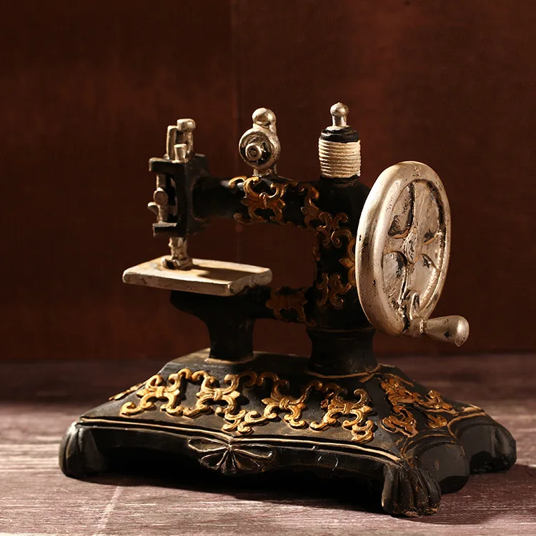 

Zakka Grocery Home Decorations Craft Ornaments Retro Do Dirty Craft Sewing Machine