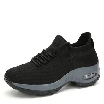 

Women Tennis Shoes 2019 Female Gym Sport Shoes Stability Breathable Mesh Air Cushion Thick Sole Trainers Women Tennis Sneakers