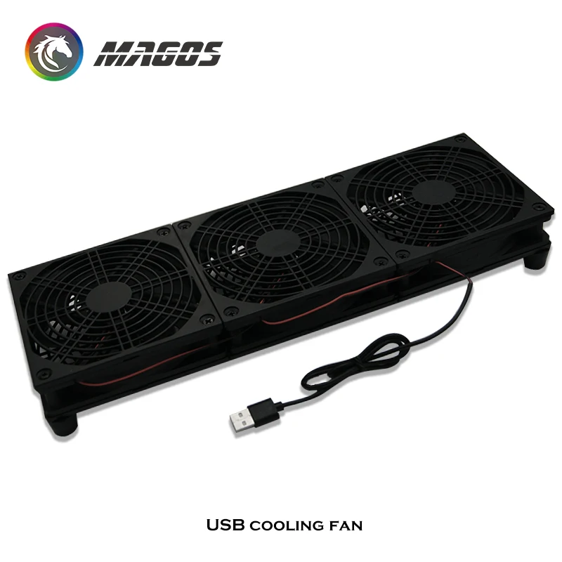 Caixa da Tevê Portátil do Desktop Radiador de Refrigeração do Ventilador da Relação de 5v Usb para o Modem Roteador Radiador São Fornecidos - 1-3 Fãs - Imagem 5