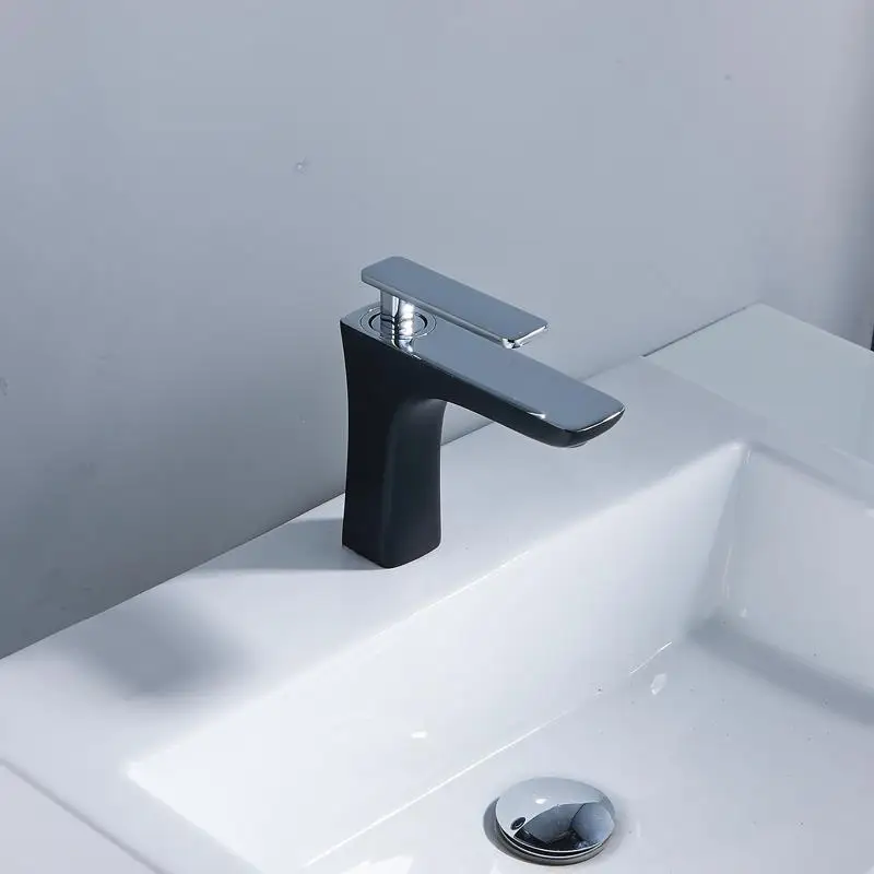 Черный вассерхан Пиа пара Lavabo бассейна де Parede Grifo Bateria Umywalkowa Куба Banheiro кран Torneira Ванная комната Sasin кран - Цвет: MODEL N