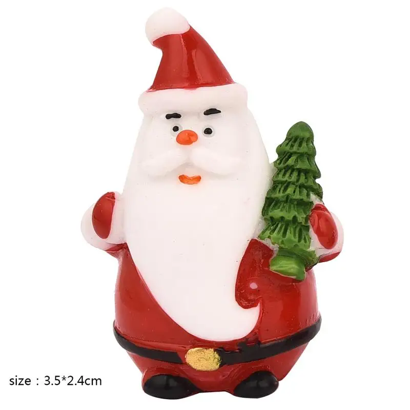 28 стилей миниатюрная Рождественская елка Санта Клаус Снеговики Террариум аксессуары Подарочная коробка Волшебные садовые фигурки Кукольный дом Декор - Цвет: 03