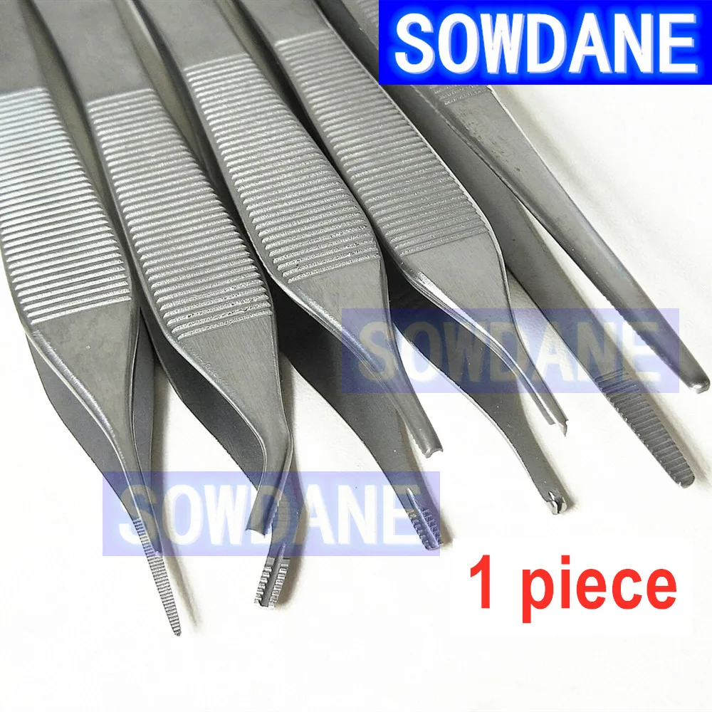 1 pieza quirúrgico Dental tejido pinzas fórceps Dental de extracción pinza hemostática médico pinzas dentista cirugía HERRAMIENTA DE ACERO INOXIDABLE