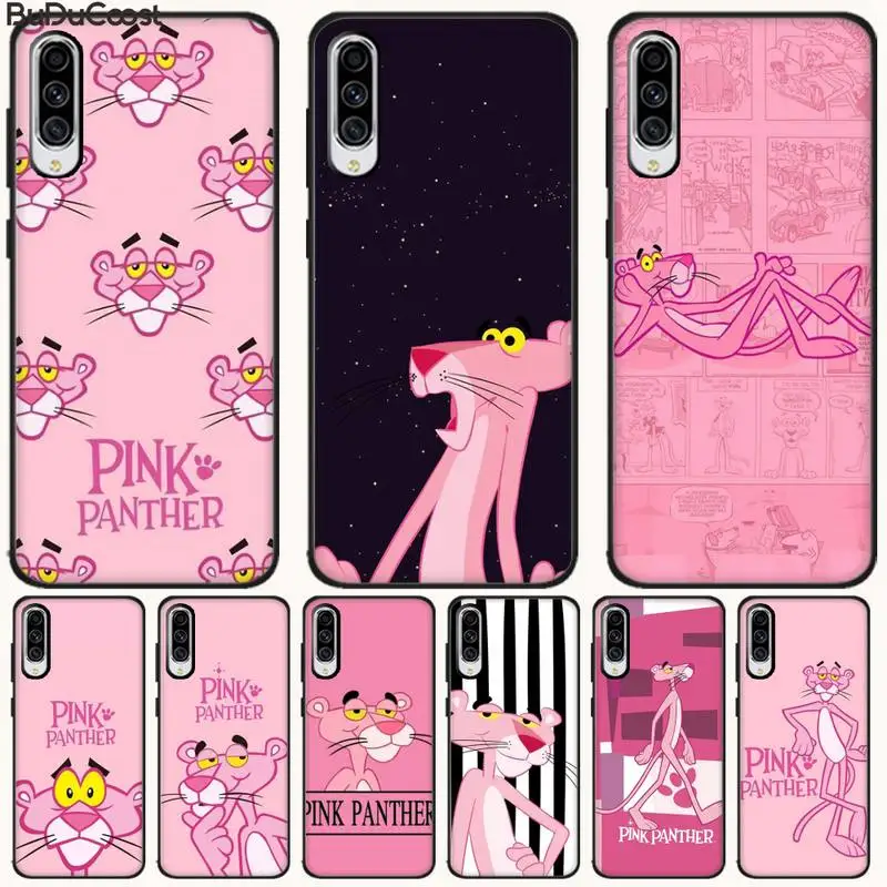 Beautiful cute pink panther Cover Black Soft Shell Phone Case For Samsung A10 20 30 40 50 70 10S 20S 2 Core C8 A30S A50S A7 8 9 | Мобильные