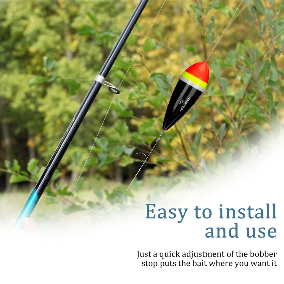 Galleggianti Da Pesca DEWIN - 10 Pezzi Multicolore, Per Pesca Alla Carpa E Acqua Dolce