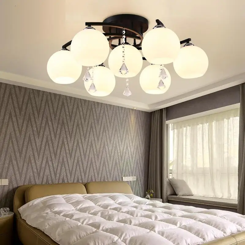 Lampen, современный светильник, для плафона, современный, современный, хрустальный, для гостиной, светильник, Lampara De Techo Plafonnier, потолочный светильник