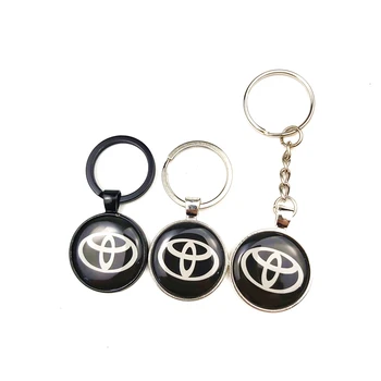 

1 PCS Car styling Car Key Ring Car logo Emblem Keychain key chain badge For toyota TRD corolla chr auris rav4 yaris avensis