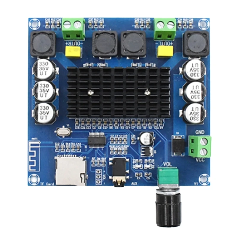 

XH-A105 Bluetooth5.0 TDA7498 Wireless Digital Power Amplifier Stereo Board 2x100