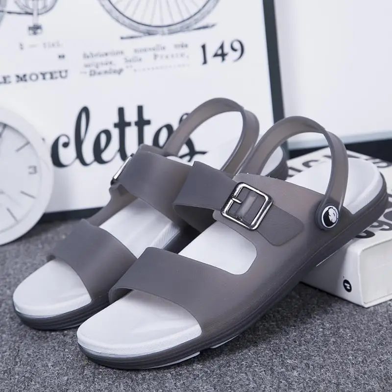 Original Classic Clogs Garden Flip Flops Water Shoes Men Summer Beach Aqua Slipper Outdoor Swimming Sandals Rainbow Shoes - Цвет: Черный