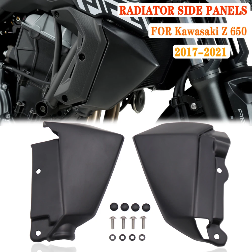 NEW Z650 Motorcycle Radiator Caps Side Panels Both Sides Proterction