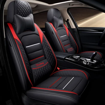 

Full Coverage Eco-leather auto seats covers PU Leather Car Seat Covers for Skoda fabia octavia laura rapid skoda superb kodiaq