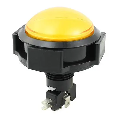 

SPDT Yellow Indicator Momentary Game Machine Push Button Micro Switch