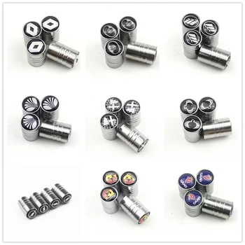 

100pcs sport metal Wheel Tire Valve Caps for Hyundai Solaris Accent I30 IX35 Tucson Elantra Santa Volkswagen VW Polo Golf 4