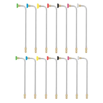 

Pressure Washer Gutter Cleaner Attachment for Lance/Wand 1/4 Inch Quick Connector 90 Degree Spray Lance Nozzle Car Accessories