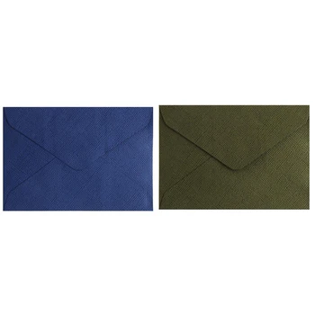

100pcs C6 Window Envelopes Wedding Party Invitation Envelope Greeting Cards Envelopes- 50pcs blue & 50pcs green