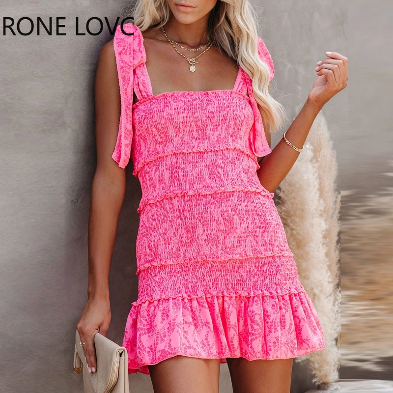 Women Tiered Ruffle Ruched Cami Dress Casual Dress Elegant Fashion Chic  Dress - Dresses - AliExpress