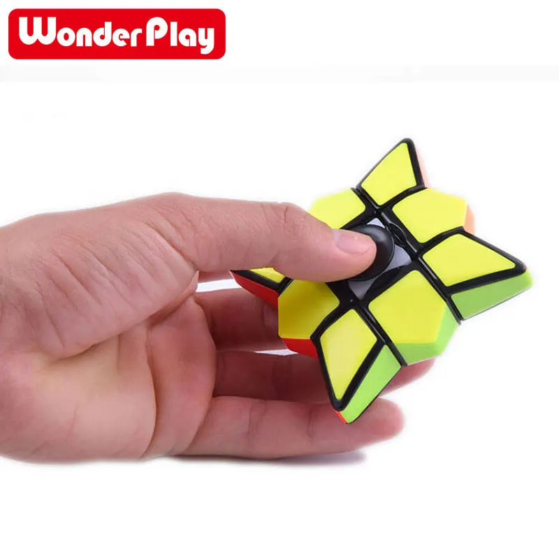 Волшебный кубик, игрушки для пальцев, Спиннер, 1x3x3, игрушки для снятия стресса, красочный кубик-головоломка, Спиннер для детей, подарки для детей
