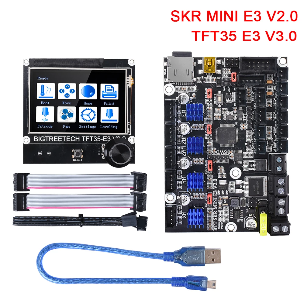Материнская плата BIGTREETECH SKR MINI E3 V2.0 TFT35 V3.0 сенсорный экран TMC2209UART для Ender 3/5