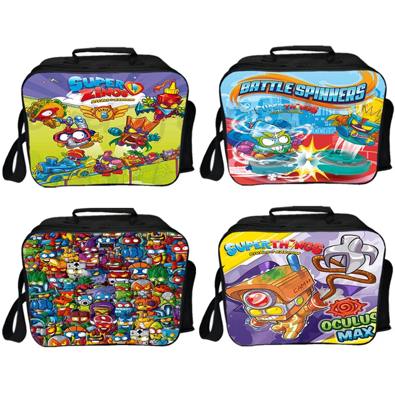 Super Zings Lunch Bag Donna Borsa A Tracolla Da Viaggio Per Bambini Lunch Box Portatile Superzings Borsa A Tracolla Da Campeggio Borsa Funzionale Per 