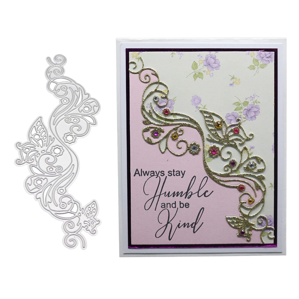  Lace Die Metal Cutting Dies Decorative Paper Cards Template Invitation Card Greeting Card Decoratio - 4000042246305