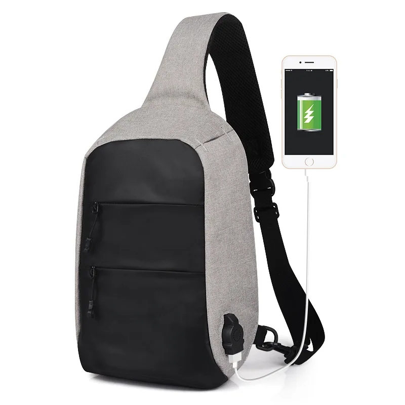 

New Style Fashion Anti-Theft Casual Business Chest Pack Cross-body Shoulder Bag Men Chest Small Backpack a Generation of Fat