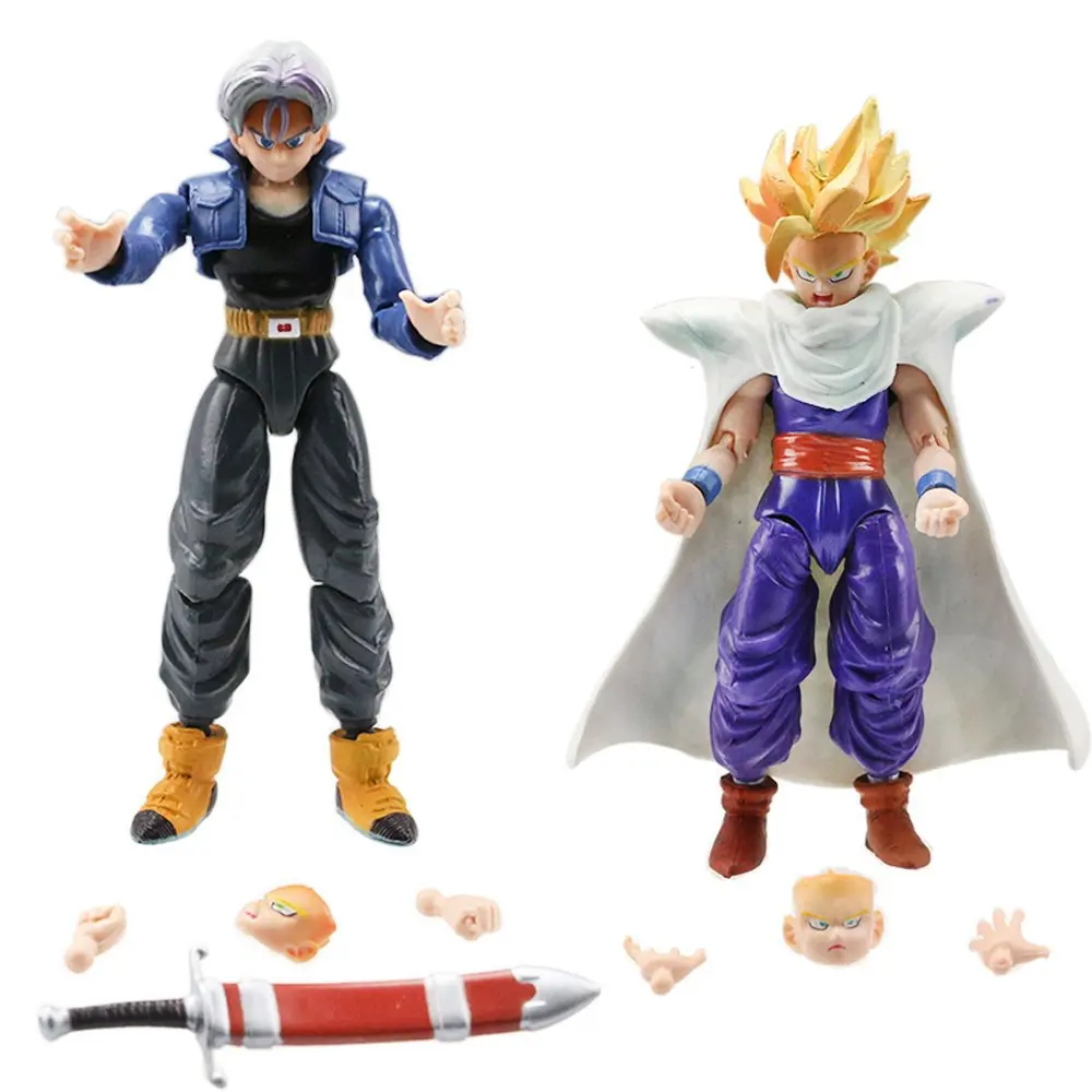 8 шт./компл. 6 шт./компл. Dragon Ball Z на шарнирах Вегета сын пикколо Гохан Сон Гоку Мужские Шорты для купания ПВХ фигурка игрушки