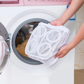 

Fashion Storage Organizer Bags Mesh Laundry Shoes Bags Dry Shoe Organizer With Zipper Portable Washing Bags Laundry Bags