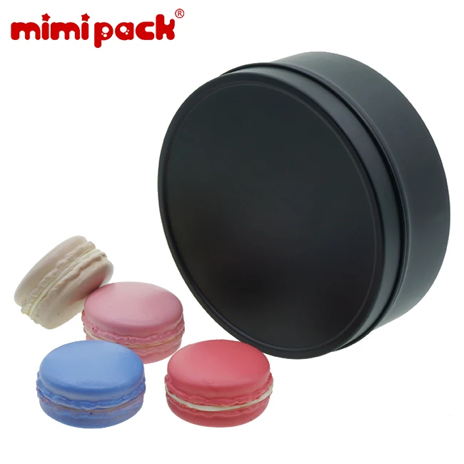 Дизайн mimipack, 12 шт., неглубокие круглые матовые коробки для конфет 140x38 мм, жестяные банки для печенья, для помолвки, свадьбы