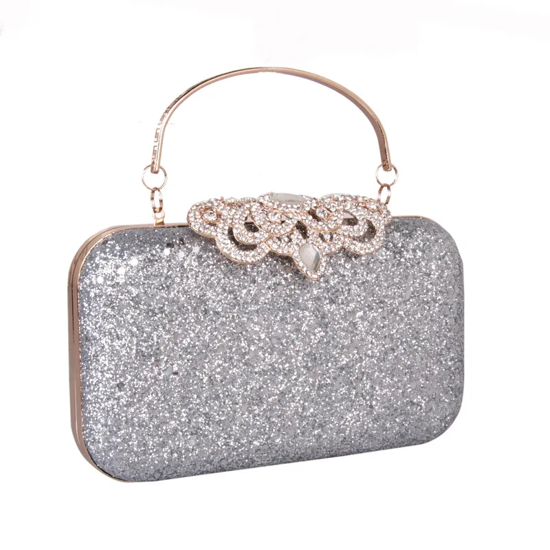 

Fashion Small Sequin Evening Bag Dull Polish jin cong pian WOMEN'S Handbag Simple Leather Bag Diamond Set WOMEN'S Bag