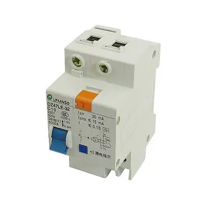 

DZ47LE-32 10A 230VAC 6000A Breaking Capacity 1 Poles Circuit Breaker