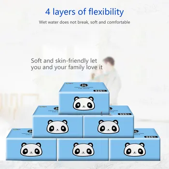 

Comfortable 6 Packs Tissue Paper Gentle Skin-friendly Disposable Pumping Paper Individual package Household Toilet paper stock