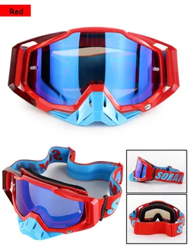 

For SOMAN SM11 Motocross Helmet Goggles Windproof Motorcycle Glasses casco capacte moto Glasses Lens Goggles