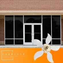 Пятилистный складной светодиодный вентилятор с лопастями, деформация, гаражная люстра, 360 градусов, без мертвого угла, регулируемое потолочное освещение