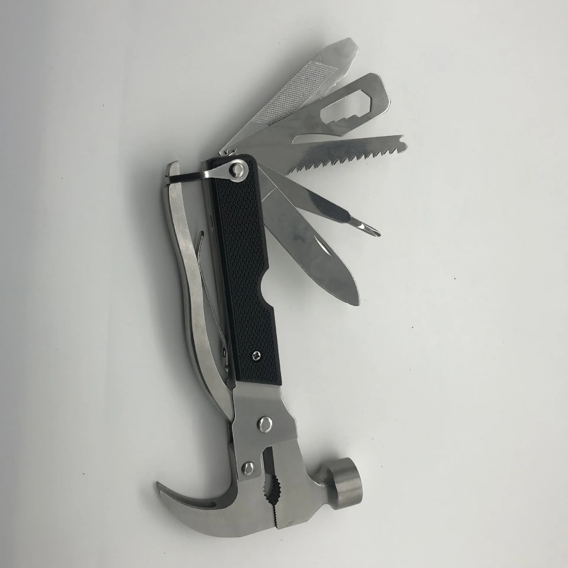 Cross Border New Products TAC Tool 18 in 1 Stainless Steel Survival Hammer Multifunctional Safety Hammer Outdoor Mountain Climbi
