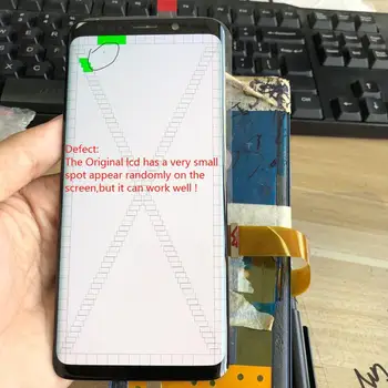 

5.8" Original For Samsung Galaxy S9 With Frame Screen G960 SM-G960F With Defect LCD Display with Touch Screen Digitizer Assembly