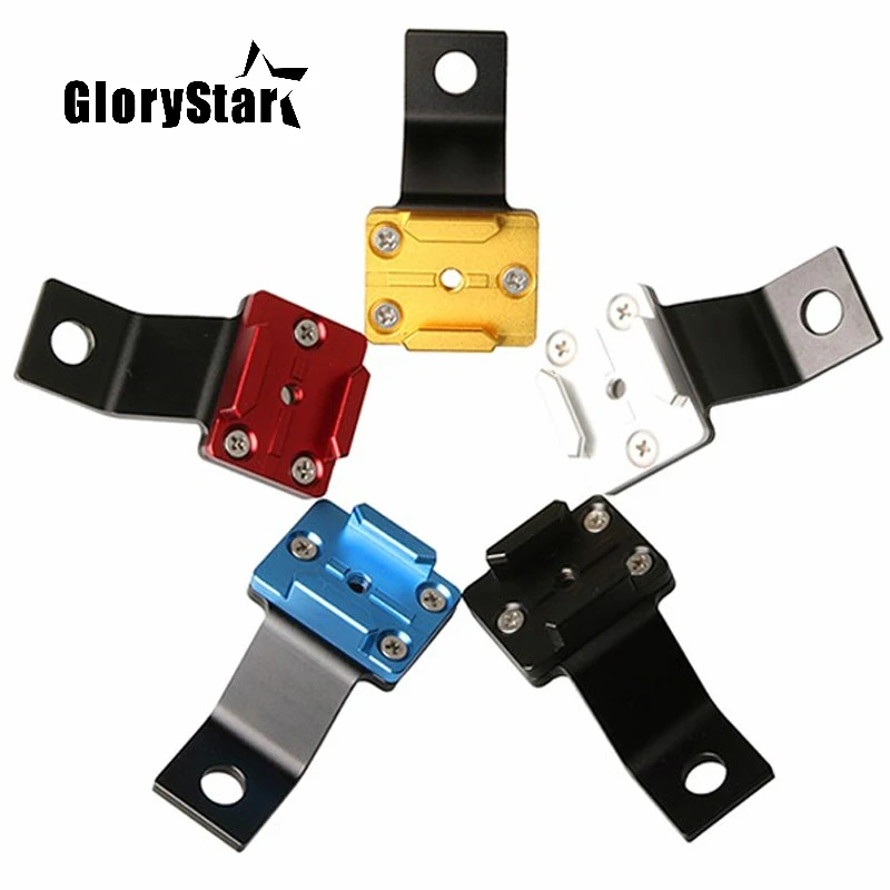 

Aluminum Alloy Motorcycle Rearview Mirror Mount Bracket Fixed Holder Stent for Gopro Hero OSMO Xiaomi Yi SJ MAX Tripod Monopod