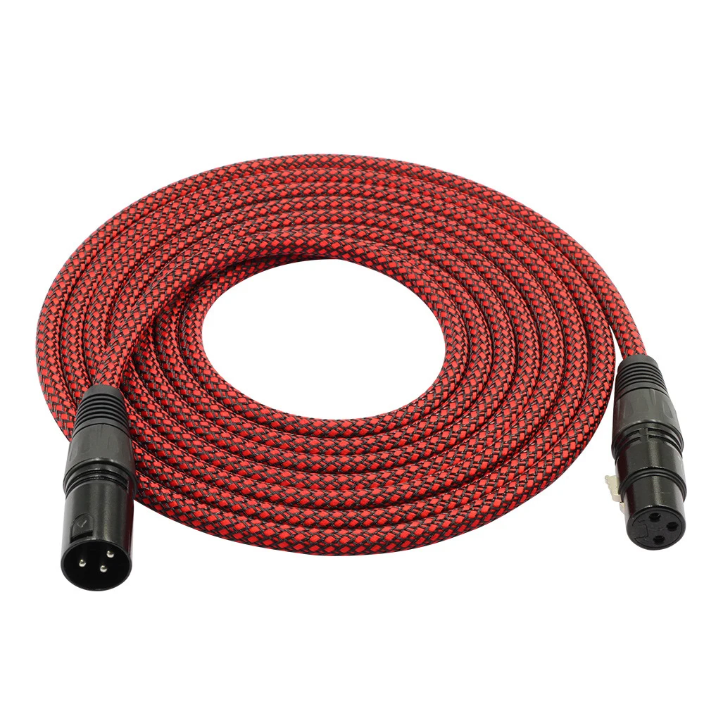10 шт. DMX512 сигнальный кабель для освещения сцены Плетеный Микрофон XLR Мужская