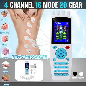

16 Modes USB Electric Massage Device herald Tens Acupuncture Body Massager Slimming Pulse-Therapy Massage Machine US / EU Plug