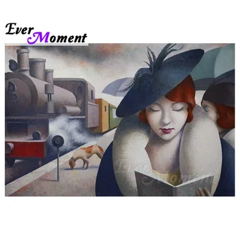 

Ever Moment Diamond Paint Art Set Portrait Mosaic Cross Stitch Craft Full Square Resin Drills DIY Hobby Room Fashion Decor 4Y919