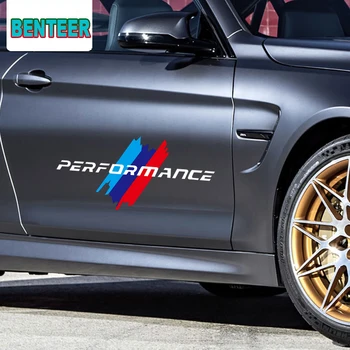 

2pcs/lot M Performance car side body decoration sticker for BMW E36 E46 E60 E90 F10 F20 F30 M1 M2 M3 M4 M5 M6 X1 X3 X5 X6 GT Z4