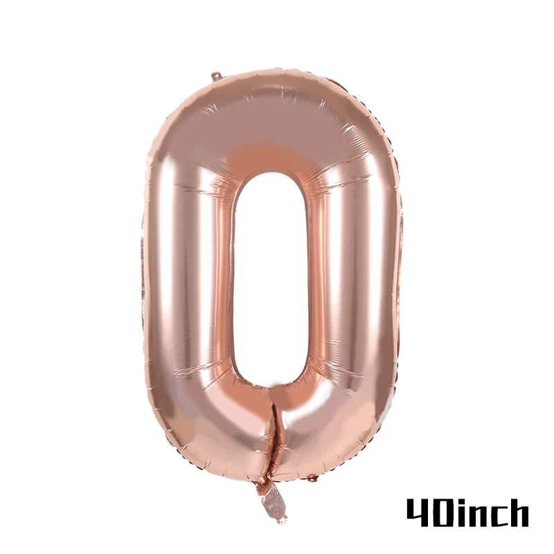 40 inch 0 JOY-ENLIFE, розовое золото, вечерние одноразовые столовые приборы, чашка для шампанского, соломинки, для детского душа, вечерние, декоративные, для детского душа, вечерние принадлежности - Цвет: 40 inch 0