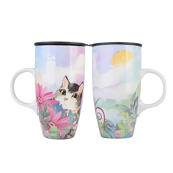 

Ceramic Creative Mug Coffee Cup Cat Cartoon Espresso Cups Cute Cappuccino Tea Cup Set Tazzine Caffe Home Drinking W