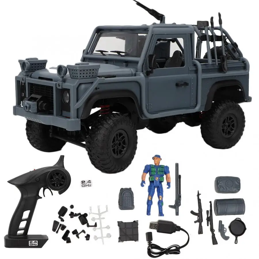 

1:12 5.72km/h High Speed Climbing Car Remote Control Simulated Four-wheel Drive Vehicle Military Car Toy for Chlidren Gifts