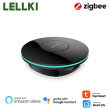 LELLKI ZigBee 3.0 Smart Hub, Tuya Wireless Gateway Bridge for App Voice Remote Control, Works with Alexa Google Home Assistant