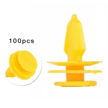 

Nylon Rivet 100Pcs Nylon Yellow Fender Bumper Fastener Car Clips #6507686-AA For Jeep Car Parts