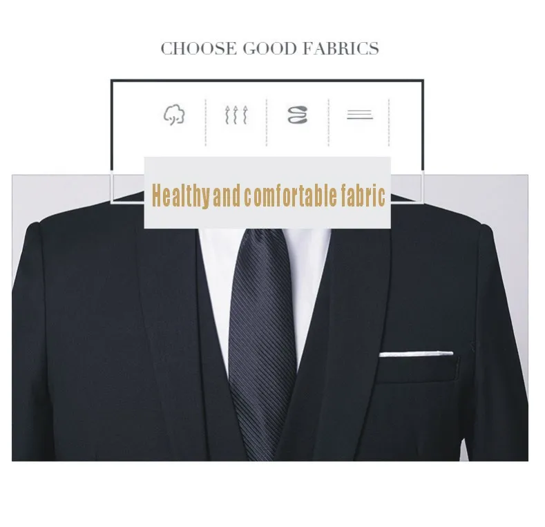 3 piece suits men Suit suit men's three-piece business suit Korean slim fit suit groom groomsman group men's wedding dress