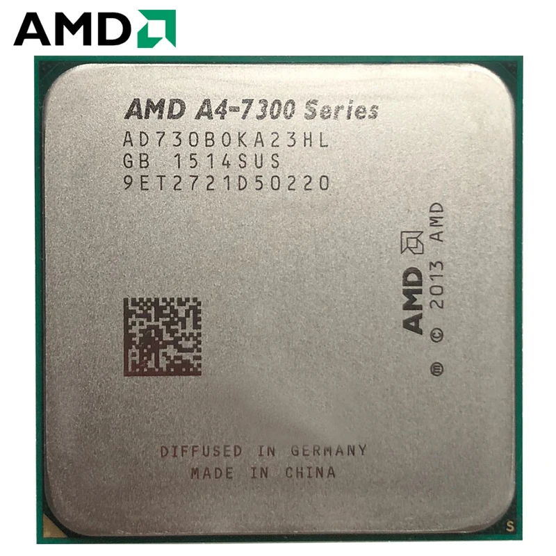 Двухъядерный процессор AMD 7300 А4 7300B 3 8 ГГц настольный AD7300OKA23HL 65 Вт разъем